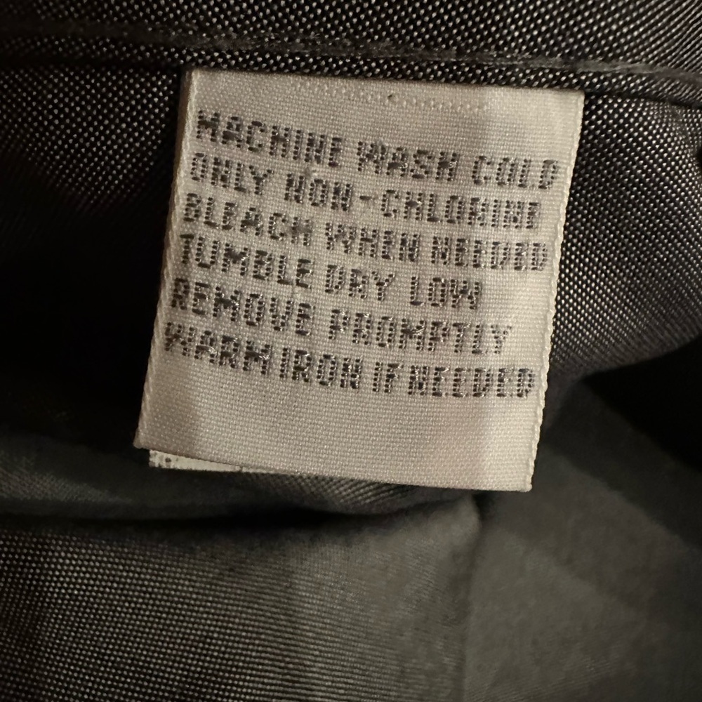 Pendleton Gray Ruffled Button-Up Shirt Size 12 - image 3